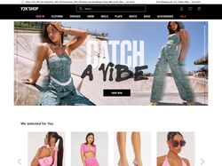The first page of the online store for women's clothing