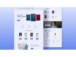 E-Books Store / landing page / Книжковий інтернет магазин