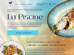 La Piscine дизайн сайта французского ресторана