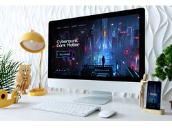 Landing page CYBERPUNK. DARK MATTER