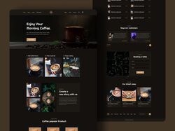 Coffe // верстка сайта с полным функционалом