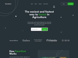 Верстка сайту FarmVest