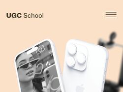 Landing page SMM web design concept