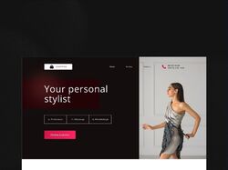 Landing Page для персонального стиліста.
