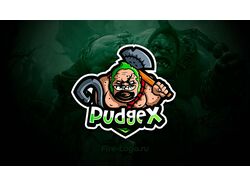 Логотип для киберспортивной команды по дота 2 PudgeX