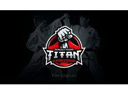 Логотип клуба единоборств Киокушинкай карате Titan