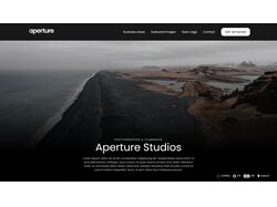 Адаптивная вёрстка сайта Aperture.