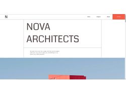 Адаптивная верстка сайта архитектурной компании - Nova