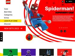 Лендинг сайта для магазина LEGO