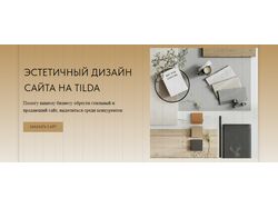 ЭСТЕТИЧНЫЙ ДИЗАЙН САЙТА НА TILDA