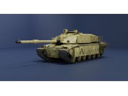 Game-ready model Challenger 2F