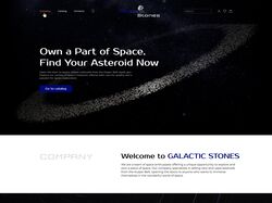 Galactic Stones / Web design