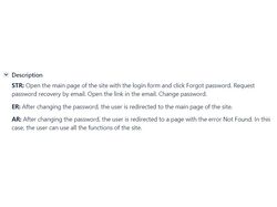 Redirect error after changing user password