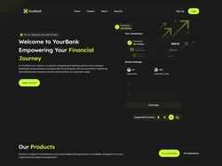Вёрстка информационного сайта  YourBank