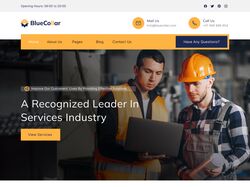 Адаптивна верстка landingPage Blue Collar