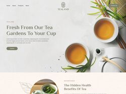 Адаптивна верстка landing page Tealand