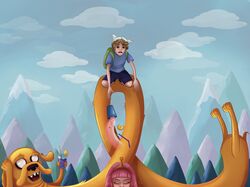 Иллюстрация к мультсериалу "Adventure time"