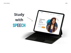 Landing page "SPEECH"  language courses