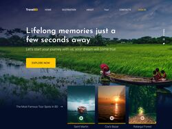 Адаптивна верстка сайта "TravelBD"