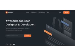 Адаптивна верстка сайта "Antools"