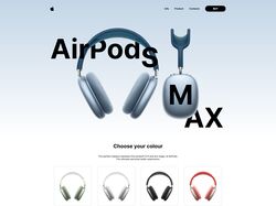 Верстка лендінгу Aiprods Max