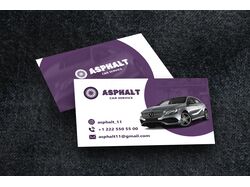 Визитка car service ASPHALT