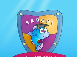 Fish mascot for the school of learning other languages