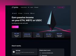 Crypto landing page
