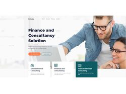 Finance and Consultancy agency Relvise. Landing page