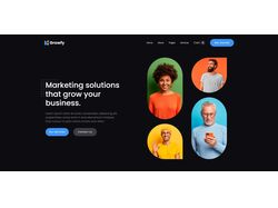 Marketing agency Growfy. Landing page