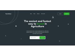 Investments agriculture FarmWest. Landing page
