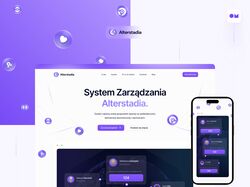 Landing Page - Design for polish management system company Alterstadia