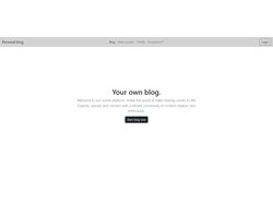 Сайт - Личный Блог