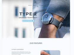 Лендинг для часов Ressence