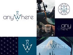 Логотип та брендинг для туристичної компанії "AnyWhere"