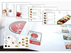 Меню для японской кофейни