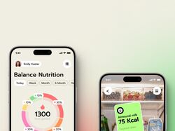 Food tracker / Дизайн приложения-трекера питания