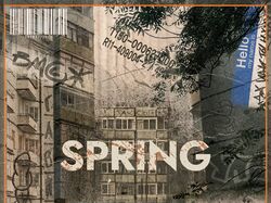 Дизайн постера SPRING. 