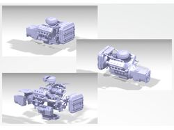 Мастер-модель двигателя ЯАЗ-238