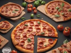 3D render for pizza
