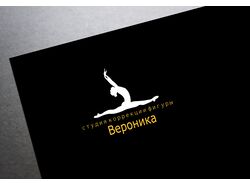 лого для студии гимнастики "Вероника'