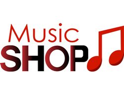 Лого для музыкального магазина "Music SHOP"