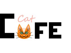 Лого для котокафе 'Cat Cafe"
