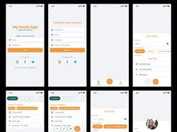 Дизайн мобильного приложения постановки целей