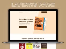 Сайт Landing Page по покупке электронных книг