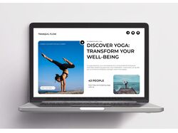 Дизайн сайту для йоги