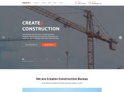 CREATEX - многостр. сайт строительной компании