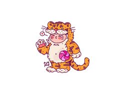 Cartoon Style - Character - Baby Tiger