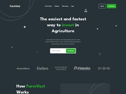 Адаптивная верстка landing page "FarmVest"