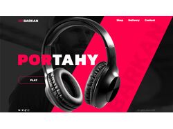 ДИЗАЙН САЙТА ПО НАУШНИКАМ 